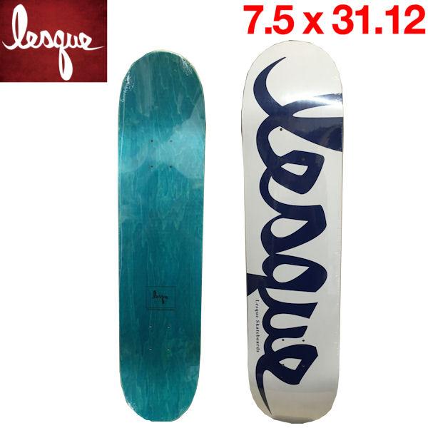 LESQUE レスケ TEAM Logoスケートボード 板 SK8 スケートデッキ 7.5 