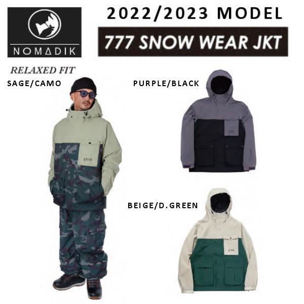 NOMADIK ノマディック MEN'S 777 SNOW WEAR JACKET メンズ NOMADIK ノマディック MEN'S 777 SNOW WEAR JACKET メンズ