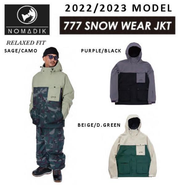 NOMADIK ノマディック MEN'S 777 SNOW WEAR JACKET メンズ スノー