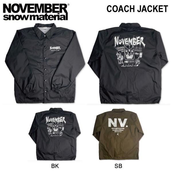 ノーベンバー NOVEMBER COACH JACKET 2 メンズ レディース コーチ
