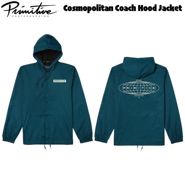 【Primitive】プリミティブ 2023秋冬 Cosmopolitan Coach Hood Jacket メンズ コーチジャケット アウター スケートボード プリミティブ Primitive 2023秋冬 Cosmopolitan Coach Hood Jacket