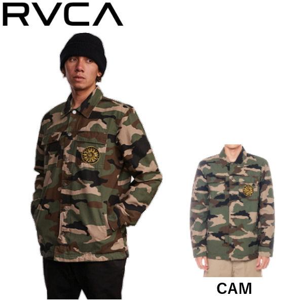 ルーカ RVCA メンズ ジャケット アウター カモ柄 長袖 トップス 裏地 