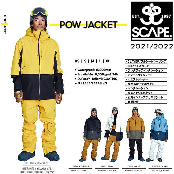 エスケープ SCAPE POW JACKET メンズ スノージャケット アウター エスケープ SCAPE POW JACKET メンズ スノージャケット アウター