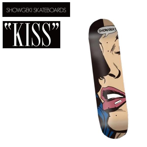 衝撃 ショウゲキ SHOWGEKI SKATEBOARDS TEAM KISS Adult Kids スケートボード スケート デッキ SKATE  DECK SK8 スケボー 板