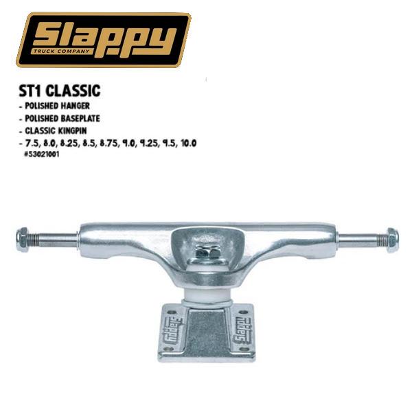 【SLAPPY TRUCKS】スラッピートラックス ST1 CLASSIC クラシック トラック スケートボード パーツ SILVER スラッピートラックス SLAPPY TRUCKS ST1 CLASSIC クラシック トラック