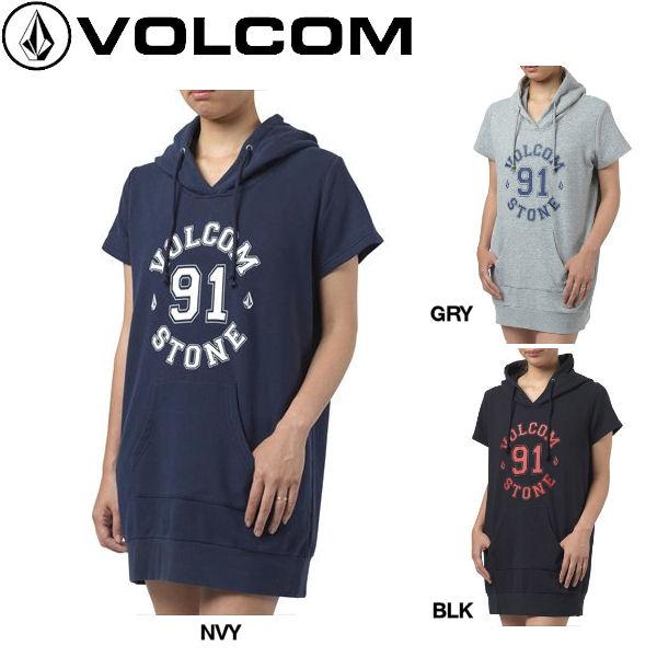 正規品 Volcom ボルコム Bold Stone Sweat Dress レディース半袖プルオーバーパーカーワンピ ワンピース Vol 16ss 1116ja 54tide 通販 Yahoo ショッピング