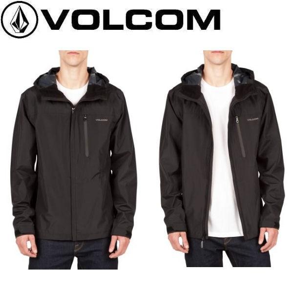 VOLCOM �{���R�� �����Y�W���P�b�g ���C���W���P�b�g �t�[�h �����h�� S-L BLK ���K�i Stone Storm Jacket