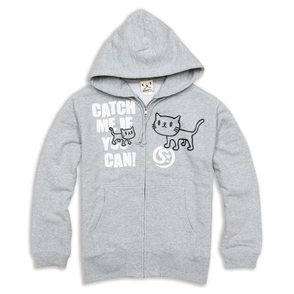 猫 おもしろ かわいい パーカー メンズ レディース Catch Me グレー ネコ ねこ 猫柄 雑貨 Scopy スコーピー Buyee Buyee Japanese Proxy Service Buy From Japan Bot Online