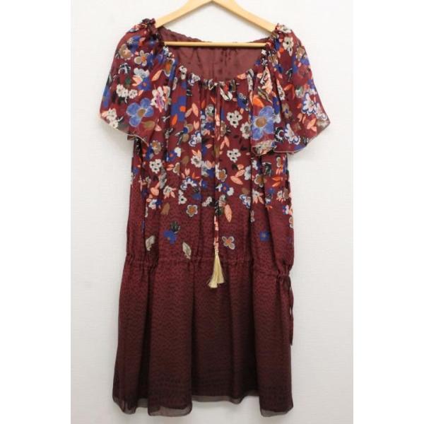 ツモリチサト ワンピース 2 ワインレッド 赤紫 花柄 レディース 古着 中古 Buyee Buyee Japanese Proxy Service Buy From Japan Bot Online