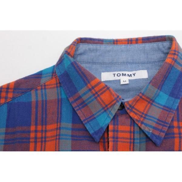 トミー シャツワンピース M 水色 青 オレンジ チェック レディース 古着 中古 Buyee Buyee Japanese Proxy Service Buy From Japan Bot Online