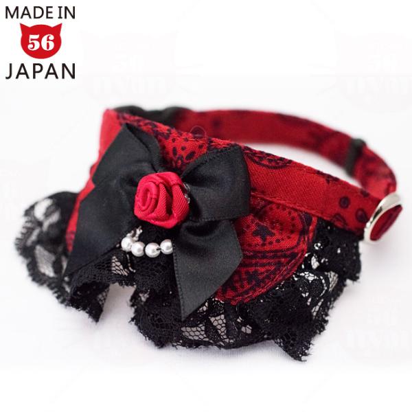 襟つき首輪、ハロウィン限定、スイートロリータ(パープル)わんちゃん猫