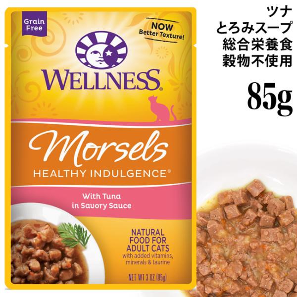 ウェルネス ヘルシーインダルジェンス 香るとろみスープ仕立て ツナ 85gパウチ (99969) ウェットフード グレインフリー