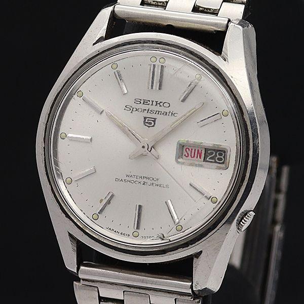 セイコー AT/自動巻 6619-7070 セイコー5 スポーツマチック デイデイト