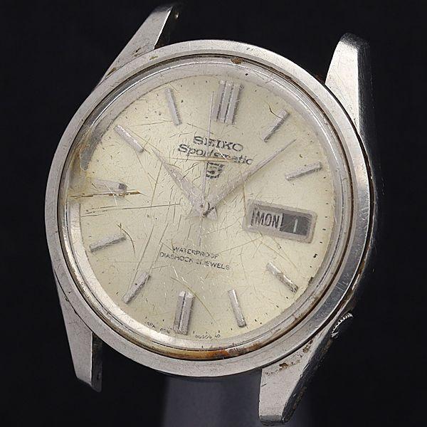 SEIKO 5 SPORTS オートマチック自動巻 ATメンズ腕時計 セイコー AT/自動巻 セイコー5 スポーツマチック 21石 シルバー文字盤