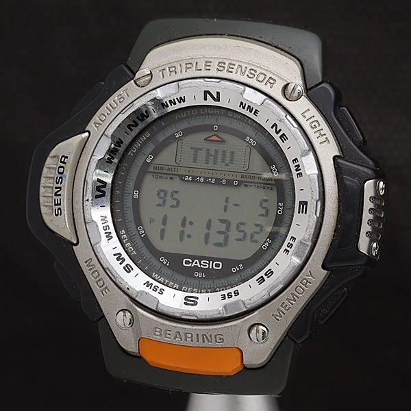 稼動 カシオ QZ PRT-41 プロトレック トリプルセンサー デジタル文字盤
