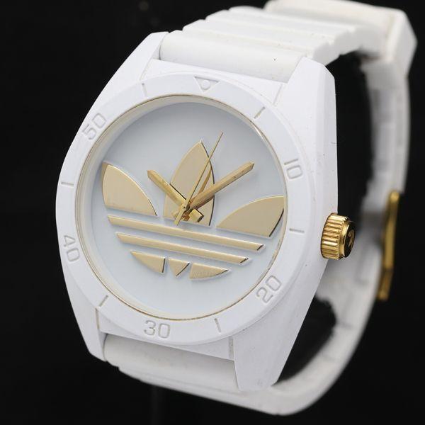 アディダス QZ スポーツウォッチ ホワイト文字盤 ADH2917 メンズ