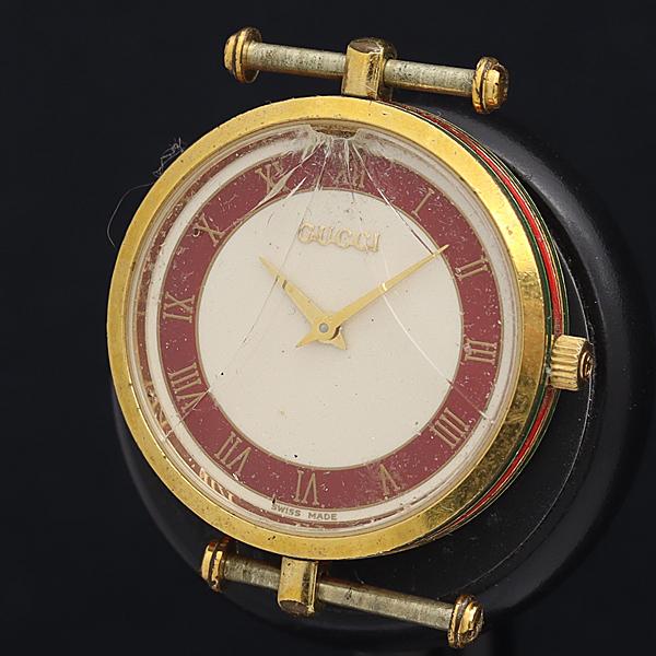 グッチ QZ シェリーライン シルバー文字盤トップのみ メンズ腕時計 OGH