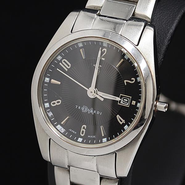 トラサルディ TRD-7011 デイト 黒文字盤 QZ レディース腕時計 NSY