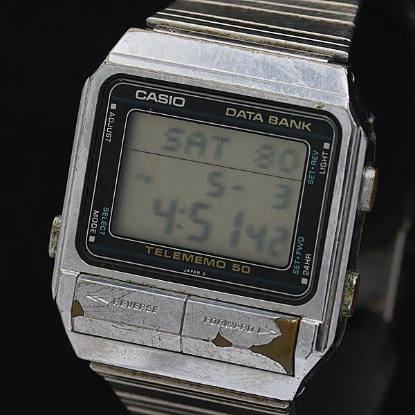稼働 カシオ データバンク DB-500 デジタル文字盤 QZ メンズ腕時計 NSY