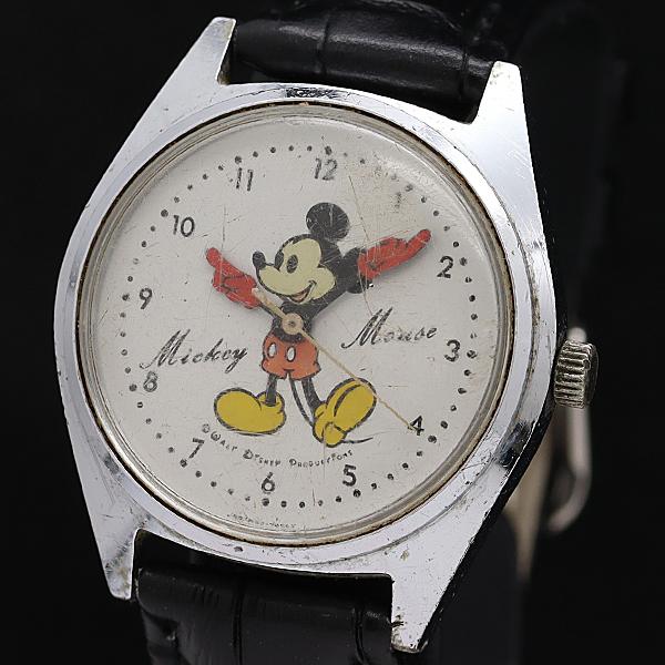セイコー 5000-7000 ミッキーマウス 手巻き シルバー キャラクター文字