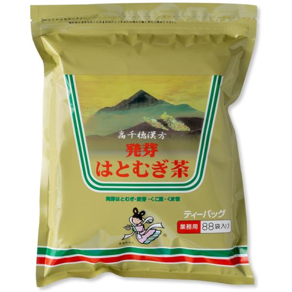 他サイト： 高千穂漢方研究所 発芽はとむぎ茶 業務用 88P ティーバッグ 国産原料100% 風味 裸麦 くこ葉 クマ笹 ブレンド ヘルシー 大容量 ノンカフェイン 香ばしい 冷温の商品画像