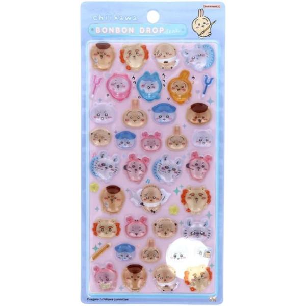 サンスター文具 ちいかわ グッズ ボンボンドロップシール みんな