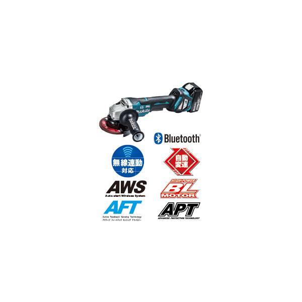 マキタ（makita） 18V 6.0Ah 125mm 充電式ディスクグラインダ ＜6.0Ah