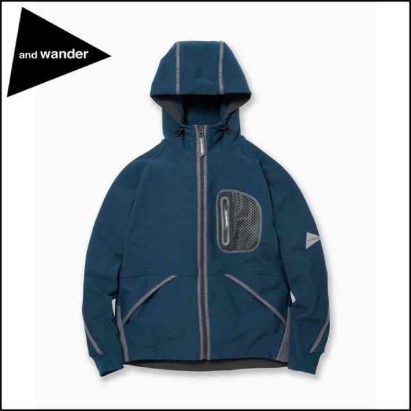 and wander（アンドワンダー） ポイント10% ライトフリースフーディー