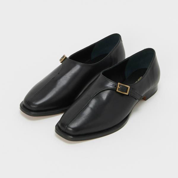 Hender Scheme エンダースキーマ bijou レザースリッポン 黒 Hender Scheme（エンダースキーマ） ビジュー ストラップ Hender