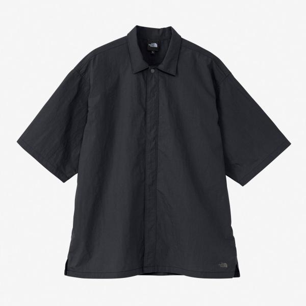 試着のみ ノースフェイス ジオロジー 半袖シャツ M NR22461 ブラック THE NORTH FACE（ザ ノースフェイス） 10％OFF ザ ノース フェイス