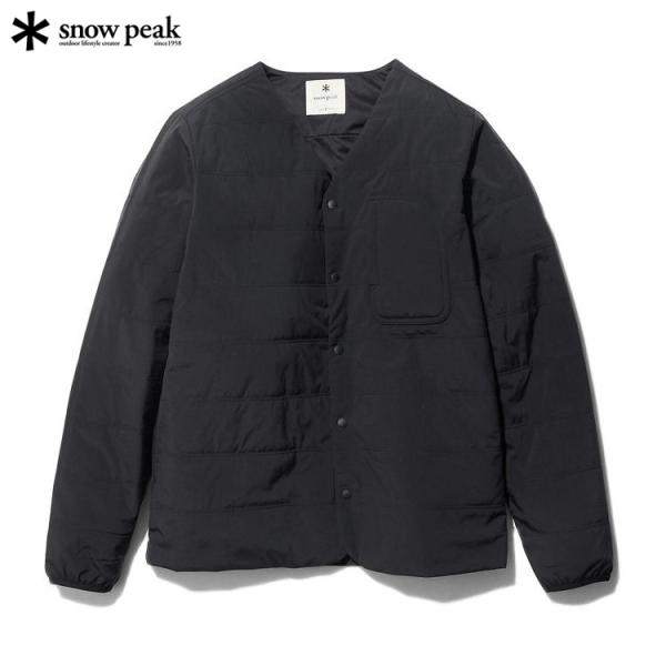 スノーピーク　フレキシブルインサレーションカーディガン ブラック Lサイズ 20%OFF スノーピーク フレキシブルインサレーションカーディガン V