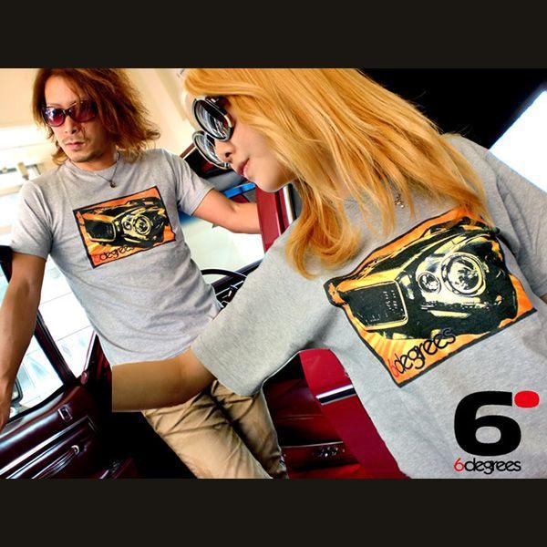 6DEGREES　オリジナルTシャツ　'71CAMARO・カマロ　杢グレイ/アメ車/シボレー