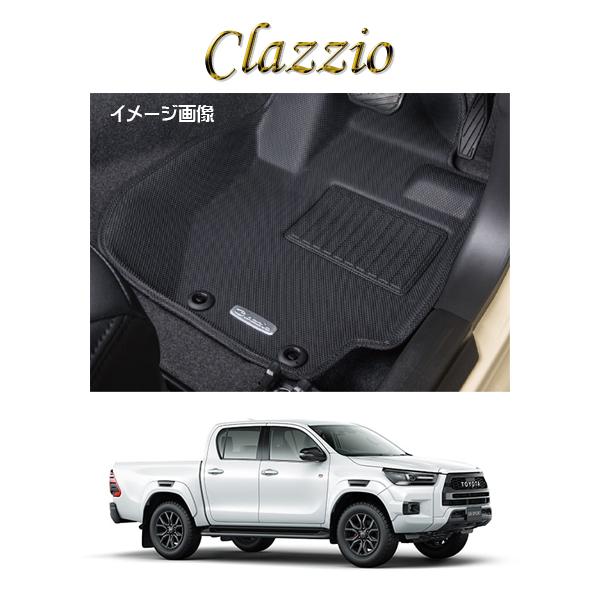 早割(11月24日まで) Clazzio 立体マット NEWラバータイプ ET-1200 ハイラックス専用 GUN125 防水 純正フック対応 ２列車フルセット 中古 Clazzio（クラッツィオ） 車種別専用設計立体マット ラバータイプ