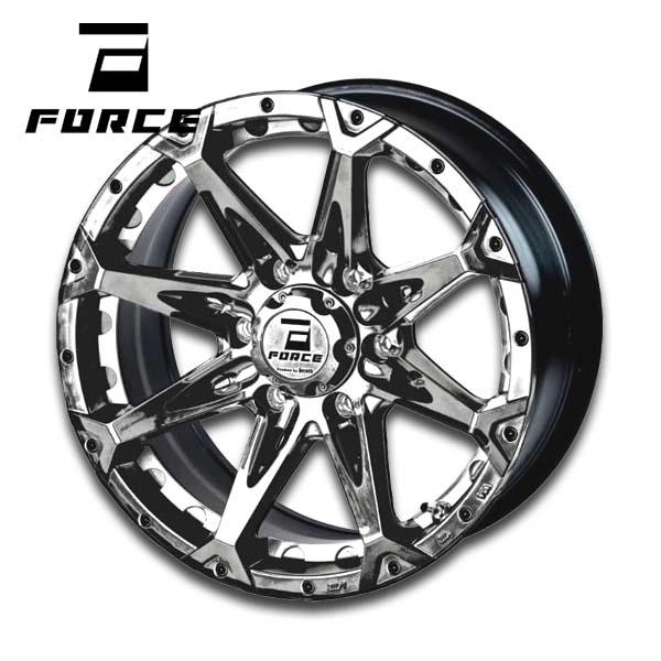 【売り尽くし！激安！】プラド、ハイラックス用 17インチ　クロームメッキホイール×４本 トヨタ プラド J150W ハイラックス GUN125 TOYOTA PRADO HILUX