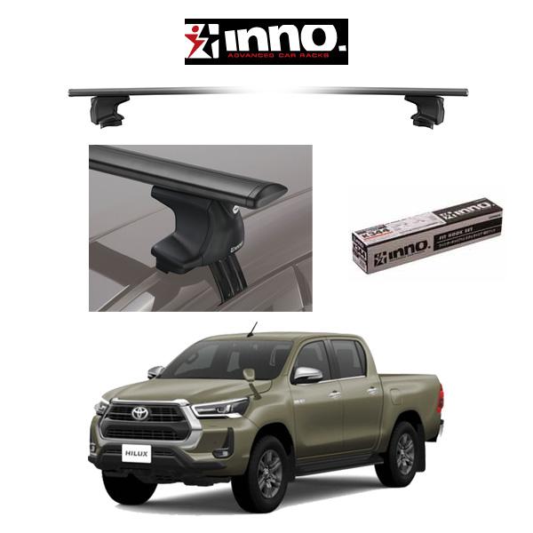 トヨタ ハイラックス TOYOTA HILUX H29.9〜R8.5 エアロベース スルータイプ 『車種別セット』INNO イノー システムキャリア