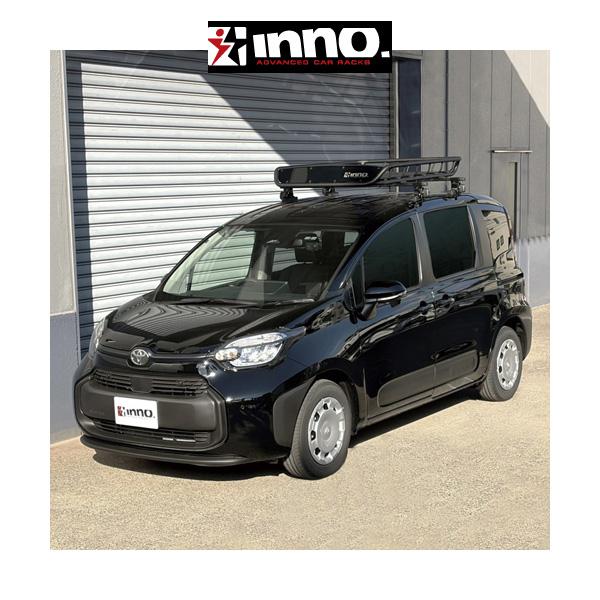 トヨタ シエンタ TOYOTA SIENTA MXPC1#G/MXPL1#G系 INNO イノー システムキャリア スクエアベース ルーフバスケット100 INT501BK セット