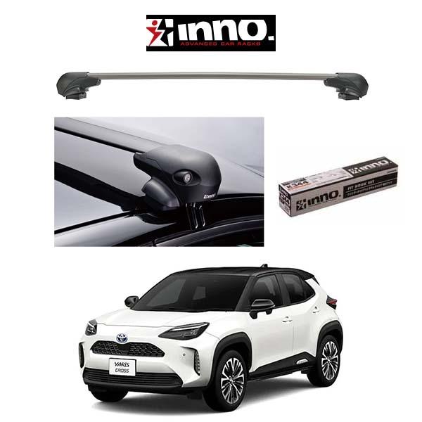 『車種別セット』INNO イノー システムキャリア エアロベース フラッシュタイプ トヨタ ヤリスクロス TOYOTA YARIS CROSS MXPB1#/MXPJ1#系 ルーフレール無車