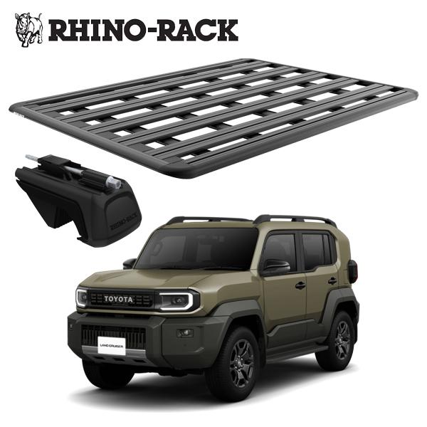 トヨタ ランドクルーザー FJ TOYOTA LAND CRUISER FJ ルーフレール付車 RHINO RACK PIONEER 6 PLATFORM (1900MM X 1380MM) WITH RX LEGS 取付キット  JC-01599