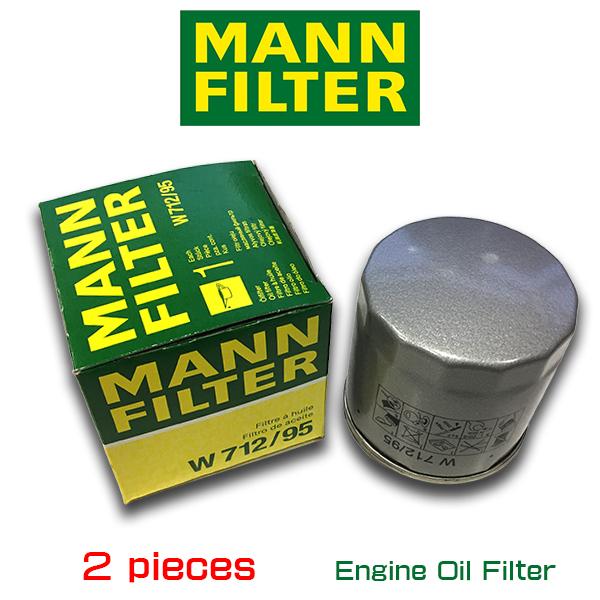 お買い得2個セット MANN FILTER マンフィルター W712/95 アウディ Q3 フォルクスワーゲン ゴルフ7 ポロ5 AOPOF075