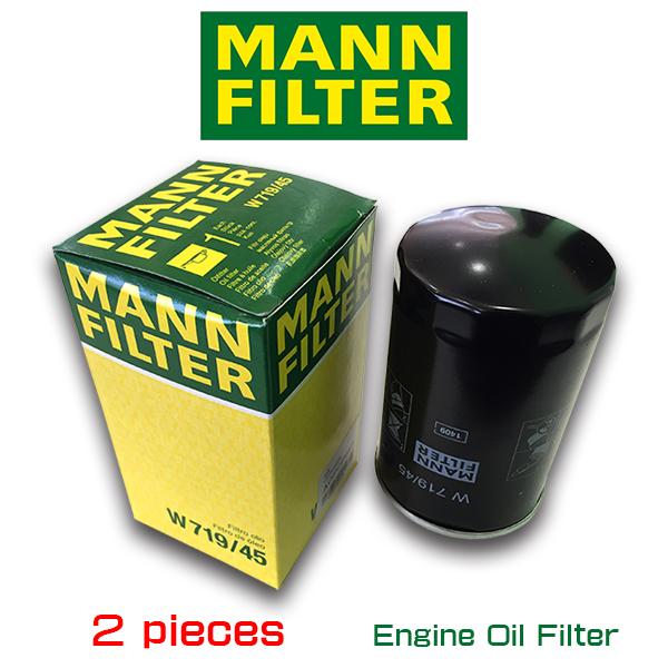 お買い得2個セット/MANN FILTER マンフィルター W719/45 VW GOLF6 2.0GTI/フォルクスワーゲン/ゴルフ/AUDI アウディ Q5 (8R) AOPOF057