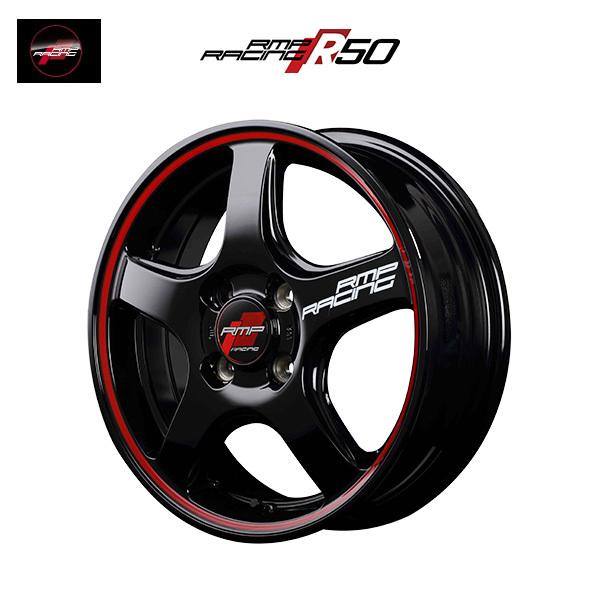 ホイール4本セット RMP RACING R50 ブラックリムレッドライン 16 ホイール4本セット RMP RACING R50 ブラックリムレッドライン 16