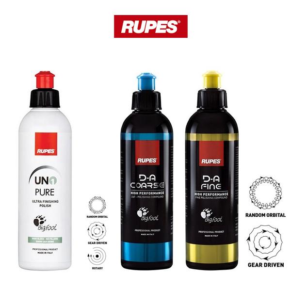 新品RUPES ポリッシングコンパウンド （FINE / CUT）２本セット