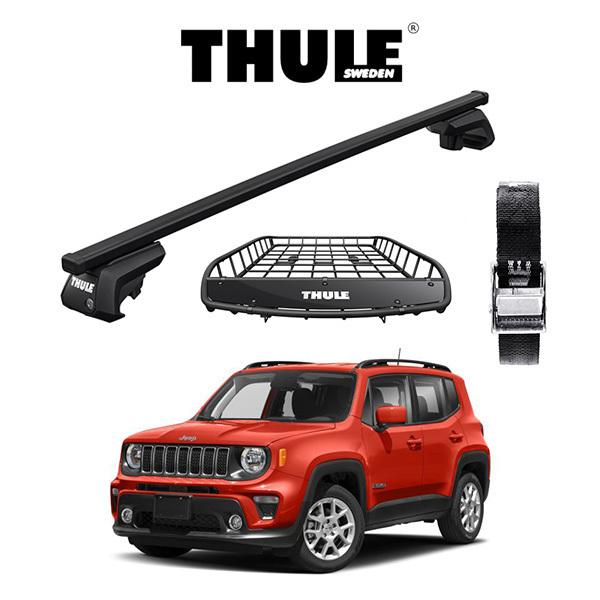 THULE ジープ レネゲード JEEP RENEGADE 2015y〜 ルーフレール付き車 