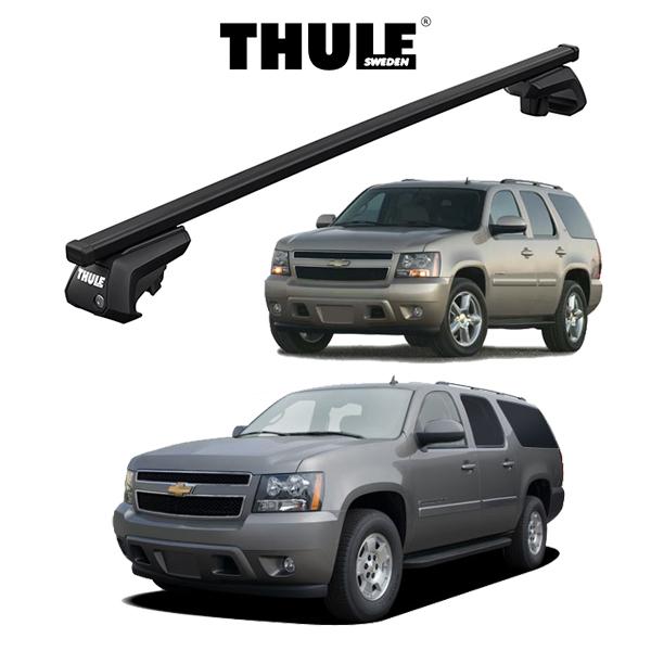 『車種別セット』THULE スーリーベースキャリア スクエアバー CHEVROLET TAHOE SUBURBAN シボレー タホ  サバーバン (ルーフレール付き車)　ルーフキャリア