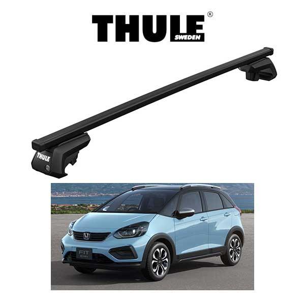 フィット クロスター GR系　HONDA FIT メーカーオプションルーフレール付車用 『車種別セット』THULE （ベースキャリア）スクエアバー