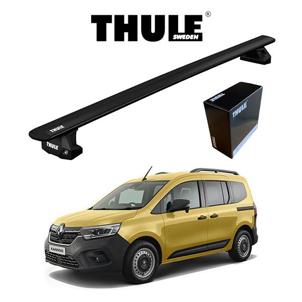RENAULT KANGOO ルノー カングー  2023〜 フィックスポイント付車 THULE Base carriers （スーリーベースキャリア）ウィングバー EVO ブラック ルーフキャリア