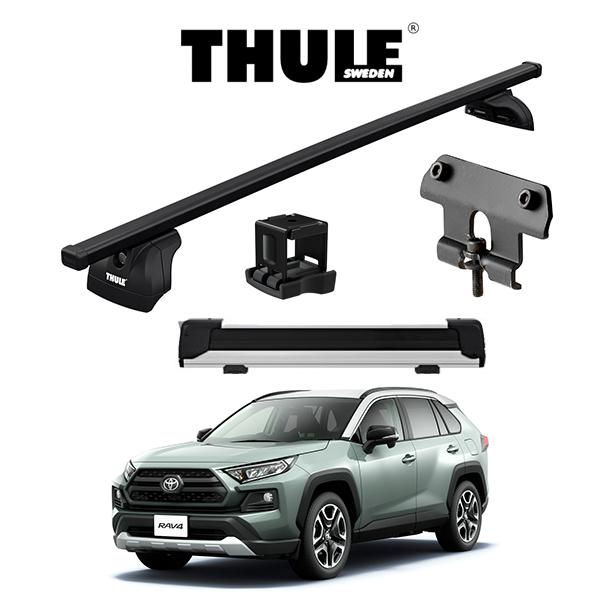 Thule  pack m スクウェアバーアタッチメント付き THULE トヨタ RAV4 スクエアバー スノーパック エクステンダー