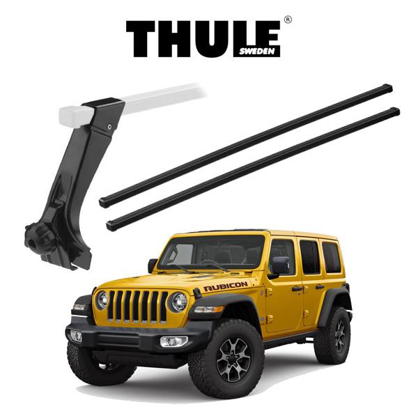 ジープ ラングラー ルビコン JEEP WRANGLER JL RUBICON スカイワンタッチパワートップ装着車両用  『車種別セット』 THULE スーリーベースキャリア スクエアバー
