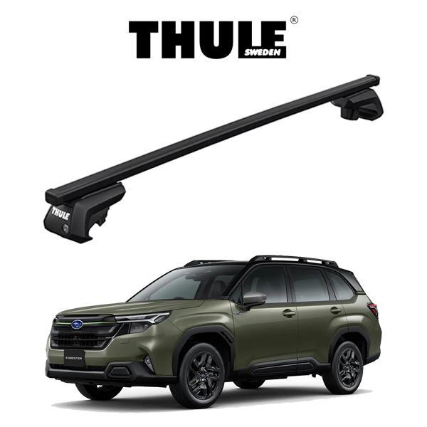 スバル フォレスター SK系 X-BREAK（ルーフレール付き車）スクエアバー ルーフラック  THULE スーリーベースキャリア アウトドア