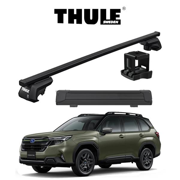 Thule  pack m スクウェアバーアタッチメント付き THULE（スーリー） スバル フォレスター SL系 X-BREAK（ラダー